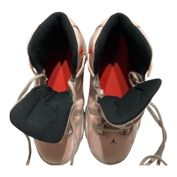 Kids Air Jordan Six Rings Pink Basketball Sneakers - Picture 6 of 8